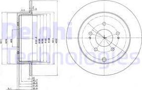 Delphi BG4035 - Disc frana aaoparts.ro