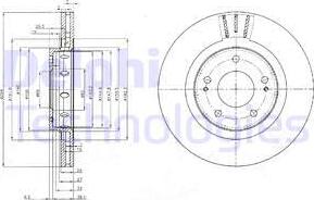 Delphi BG4038C - Disc frana aaoparts.ro