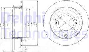 Delphi BG4037 - Disc frana aaoparts.ro