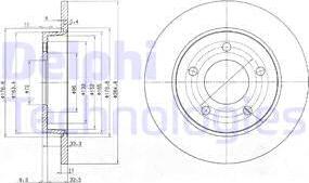 Delphi BG4025C - Disc frana aaoparts.ro