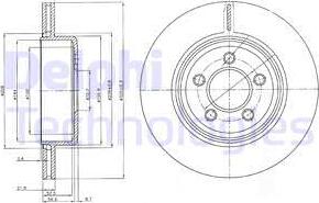 Delphi BG4073 - Disc frana aaoparts.ro