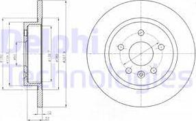 Delphi BG4199-C - Disc frana aaoparts.ro