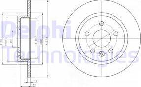 Delphi BG4199-C - Disc frana aaoparts.ro