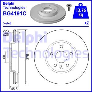 Delphi BG4191-C - Disc frana aaoparts.ro