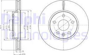 Delphi BG4191-C - Disc frana aaoparts.ro