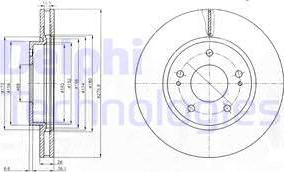 Delphi BG4147 - Disc frana aaoparts.ro