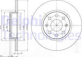 Delphi BG4155 - Disc frana aaoparts.ro