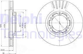 Delphi BG4106 - Disc frana aaoparts.ro