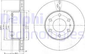 Delphi BG4100 - Disc frana aaoparts.ro