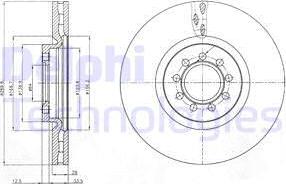 Delphi BG4101 - Disc frana aaoparts.ro