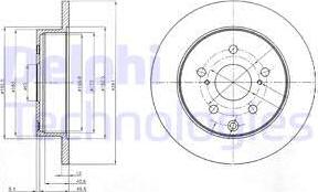 Delphi BG4115 - Disc frana aaoparts.ro