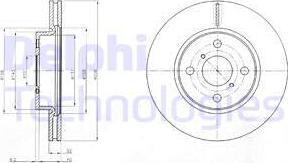 Delphi BG4116C - Disc frana aaoparts.ro