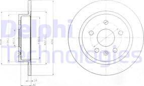 Delphi BG4188 - Disc frana aaoparts.ro