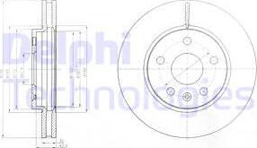 Delphi BG4187-C - Disc frana aaoparts.ro