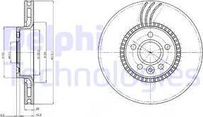 Delphi BG4123 - Disc frana aaoparts.ro