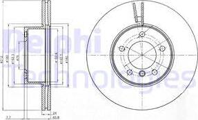 Delphi BG4172C - Disc frana aaoparts.ro