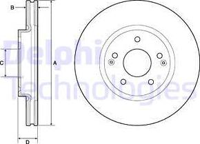 Delphi BG4809C - Disc frana aaoparts.ro
