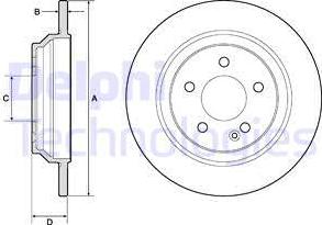 Delphi BG4811C - Disc frana aaoparts.ro