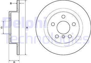 Delphi BG4812C-18B1 - Disc frana aaoparts.ro