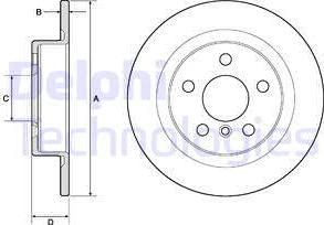 Delphi BG4812C - Disc frana aaoparts.ro