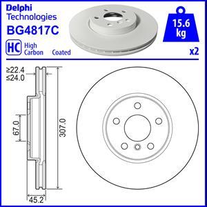 Delphi BG4817C - Disc frana aaoparts.ro