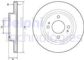 Delphi BG4830C - Disc frana aaoparts.ro