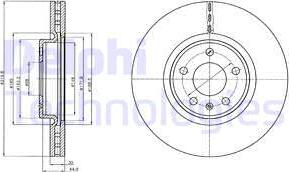 Delphi BG4346C - Disc frana aaoparts.ro