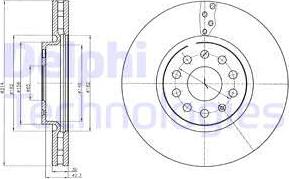 Delphi BG4330C - Disc frana aaoparts.ro