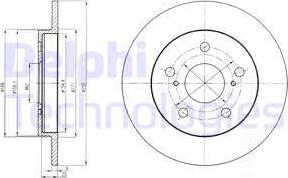 Delphi BG4233 - Disc frana aaoparts.ro