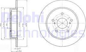 Delphi BG4222 - Disc frana aaoparts.ro