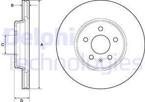 Delphi BG4799C - Disc frana aaoparts.ro