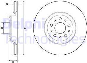 Delphi BG4797C - Disc frana aaoparts.ro