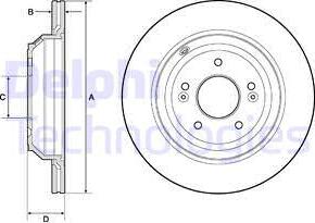 Delphi BG4756C - Disc frana aaoparts.ro