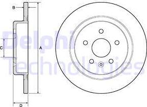 Delphi BG4760C - Disc frana aaoparts.ro