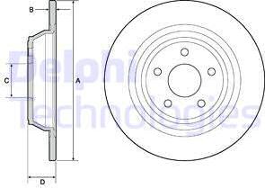 Delphi BG4703C - Disc frana aaoparts.ro