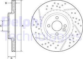 Delphi BG4789C - Disc frana aaoparts.ro