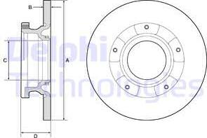 Delphi BG4784C - Disc frana aaoparts.ro