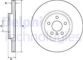 Delphi BG4780C - Disc frana aaoparts.ro