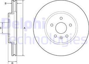 Delphi BG4783C - Disc frana aaoparts.ro