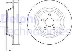 Delphi BG4782C - Disc frana aaoparts.ro