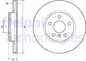 Delphi BG4777C - Disc frana aaoparts.ro