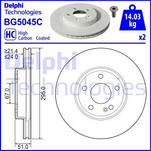 Delphi BG5045C - Disc frana aaoparts.ro