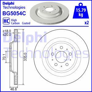 Delphi BG5054C - Disc frana aaoparts.ro