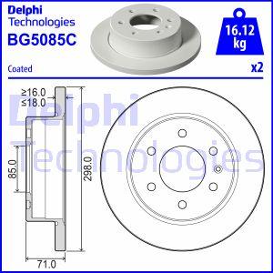 Delphi BG5085C - Disc frana aaoparts.ro