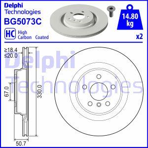 Delphi BG5073C - Disc frana aaoparts.ro