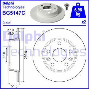 Delphi BG5147C - Disc frana aaoparts.ro