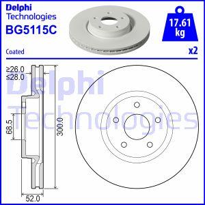 Delphi BG5115C - Disc frana aaoparts.ro