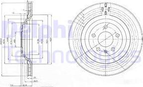 Delphi BG3991 - Disc frana aaoparts.ro