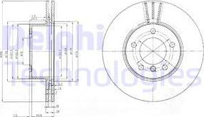 Delphi BG3998C - Disc frana aaoparts.ro