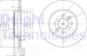 Delphi BG3992 - Disc frana aaoparts.ro